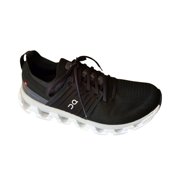 On Running Shoes - On Cloud Cloudswift Womens Size 9 Black White Sneakers